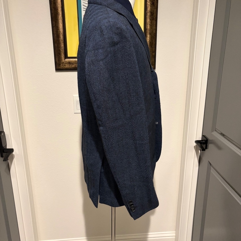 BOSS Hugo Boss Men's Navy Blazer with Removable Vest Size 42R - Picture 3 of 5